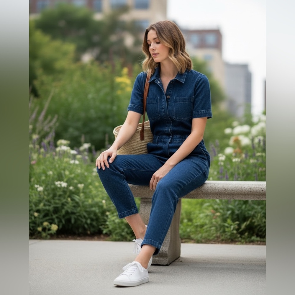 Everlane The Super-Soft Summer Jean Coverall - Size 4